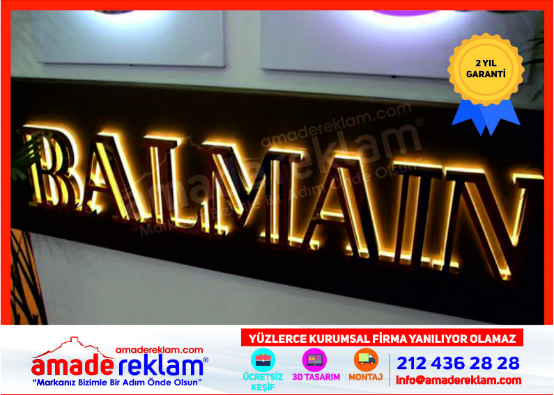Объёмные буквы LED из Турции | Производитель световых букв Стамбул - Fotoğraf 5
